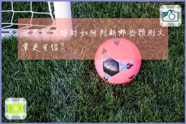 世界杯买球时如何判断哪些预测文章更可信？