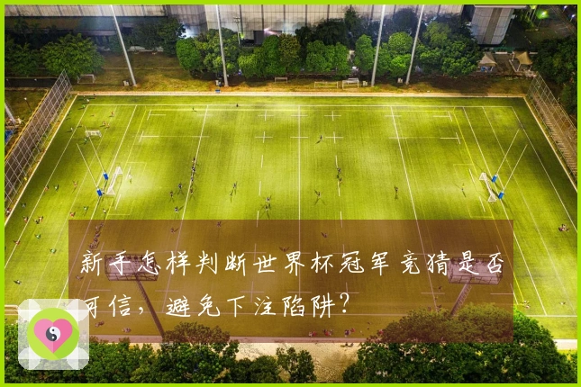 新手怎样判断世界杯冠军竞猜是否可信，避免下注陷阱？
